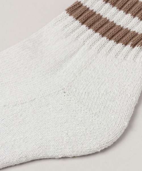 Healthknit(ヘルスニット)の「【Healthknit/ヘルスニット】3P/シンカー2ラインソックス(ソックス/靴下・メンズ・ホワイト・FREE)」の7枚目の写真