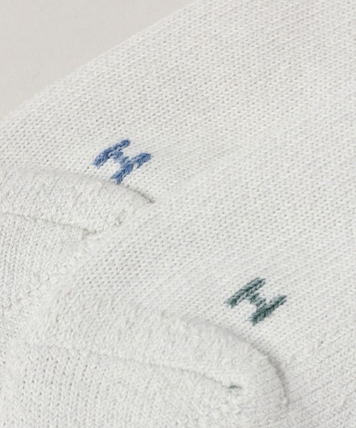 Healthknit(ヘルスニット)の「【Healthknit/ヘルスニット】3P/シンカー2ラインソックス(ソックス/靴下・メンズ・ホワイト・FREE)」の3枚目の写真