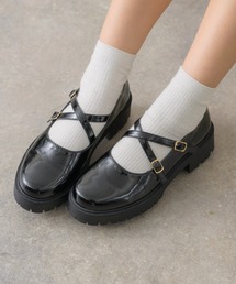 RETRO GIRL | クロスベルトシューズ(ローファー)