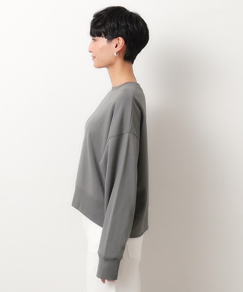 OPAQUE.CLIP（オペークドットクリップ）の「◆ポンチショートトップス/コットン100％【洗濯機洗い可】（Tシャツ/カットソー・レディース・チャコールグレー/ホワイト/ピンク・38/40）」の17枚目の写真