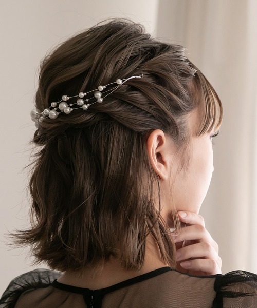 epic day（エピックデイ）の「3連パールヘッドドレス（その他ヘアアクセサリー・レディース・シルバー/ゴールド・F）」の6枚目の写真