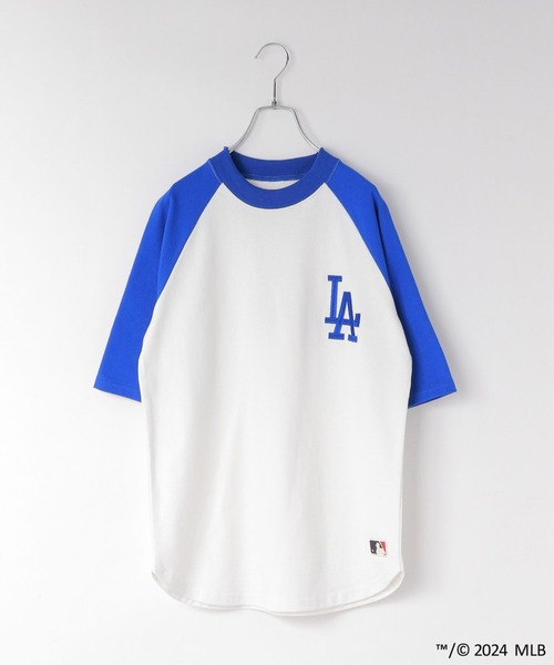 LOWRYS FARM（ローリーズファーム）の「ＭＬＢラグランチュニックＴシャツ　 106021（Tシャツ/カットソー・キッズ・グリーン/レッド/ネイビー/ブルー・110cm/130cm/140cm/150cm/120cm）」の13枚目の写真