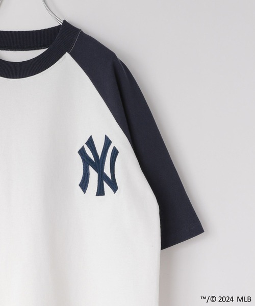 LOWRYS FARM（ローリーズファーム）の「ＭＬＢラグランチュニックＴシャツ　 106021（Tシャツ/カットソー・キッズ・グリーン/レッド/ネイビー/ブルー・110cm/130cm/140cm/150cm/120cm）」の8枚目の写真