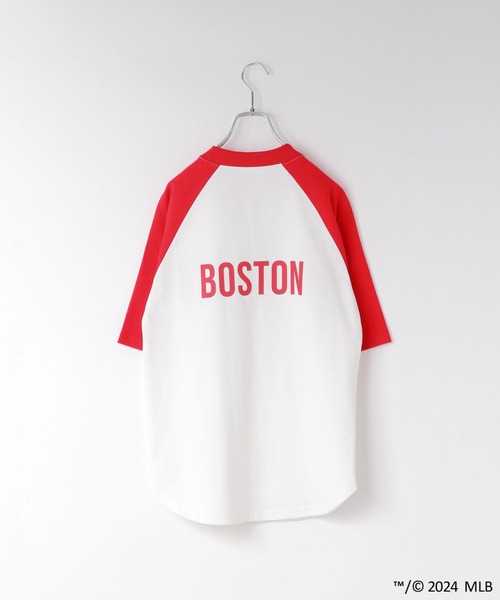 LOWRYS FARM（ローリーズファーム）の「ＭＬＢラグランチュニックＴシャツ　 106021（Tシャツ/カットソー・キッズ・グリーン/レッド/ネイビー/ブルー・110cm/130cm/140cm/150cm/120cm）」の17枚目の写真