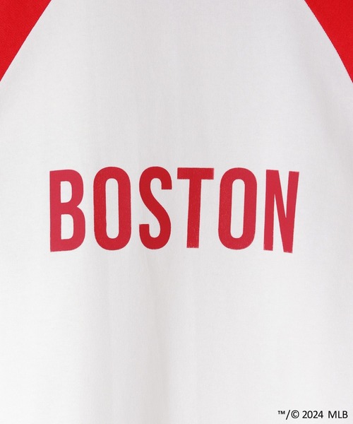 LOWRYS FARM（ローリーズファーム）の「ＭＬＢラグランチュニックＴシャツ　 106021（Tシャツ/カットソー・キッズ・グリーン/レッド/ネイビー/ブルー・110cm/130cm/140cm/150cm/120cm）」の19枚目の写真