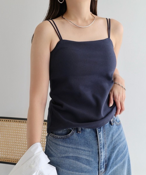 セール】【新色追加】カップ付きダブルストラップバックオープン