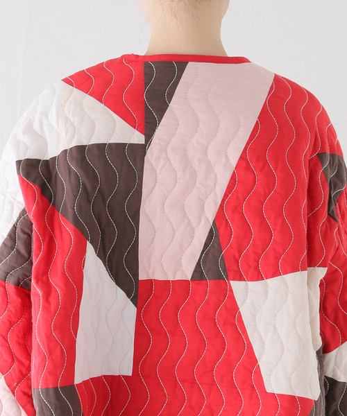 FRAMeWORK（フレームワーク）の「パッチワークキルティングブルゾン