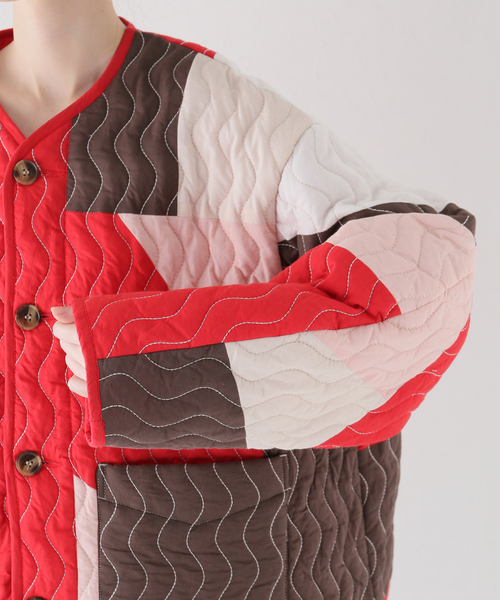 FRAMeWORK（フレームワーク）の「パッチワークキルティングブルゾン
