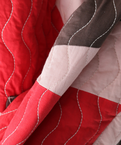 パッチワークキルティングブルゾン