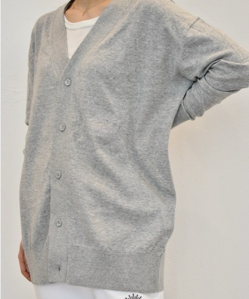 THEATRE PRODUCTS(シアタープロダクツ)の「シンボルロゴ刺繍ニットカーディガン(カーディガン/ボレロ・レディース・グレー/ホワイト/ブラック・FREE)」の9枚目の写真