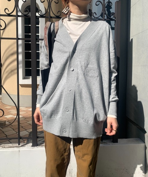 THEATRE PRODUCTS(シアタープロダクツ)の「シンボルロゴ刺繍ニットカーディガン(カーディガン/ボレロ・レディース・グレー/ホワイト/ブラック・FREE)」の18枚目の写真