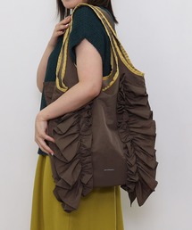 SMIR NASLI | 配色ボリュームフリルトートバッグ/A4対応(トートバッグ)