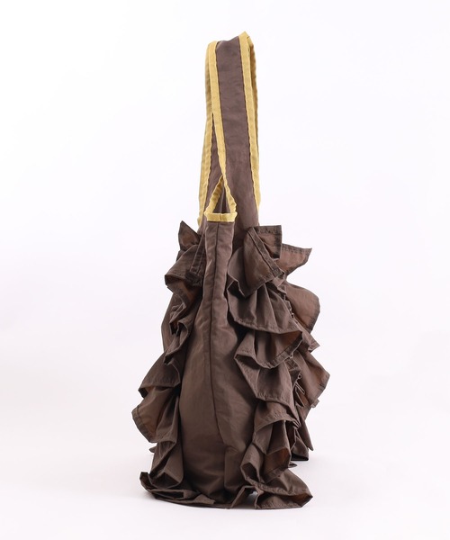 SMIR NASLI（サミールナスリ）の「配色ボリュームフリルトートバッグ／Ａ４対応（トートバッグ・レディース・オリーブ/ベージュ/ピンク/ブルー/レッド/ブラック/ライトグリーン・9/FREE）」の22枚目の写真