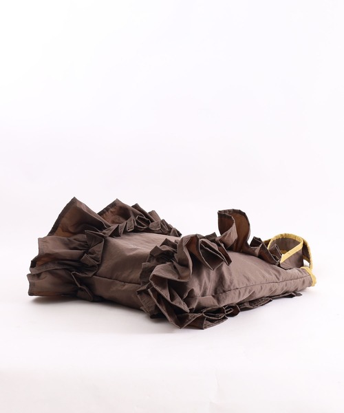 SMIR NASLI（サミールナスリ）の「配色ボリュームフリルトートバッグ／Ａ４対応（トートバッグ・レディース・オリーブ/ベージュ/ピンク/ブルー/レッド/ブラック/ライトグリーン・9/FREE）」の21枚目の写真