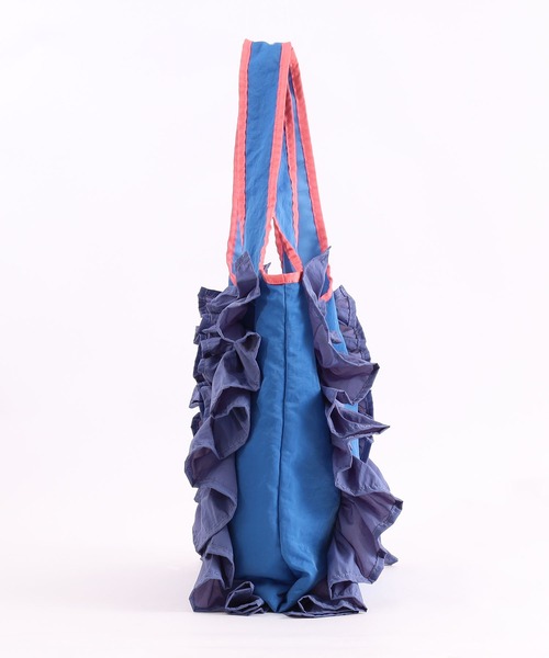 SMIR NASLI（サミールナスリ）の「配色ボリュームフリルトートバッグ／Ａ４対応（トートバッグ・レディース・オリーブ/ベージュ/ピンク/ブルー/レッド/ブラック/ライトグリーン・9/FREE）」の20枚目の写真