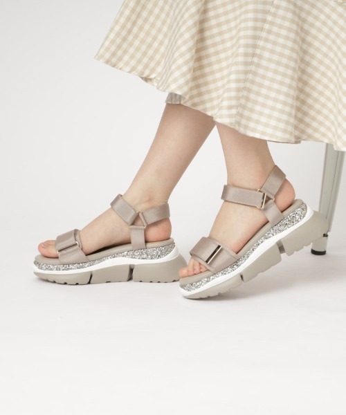 ESPERANZA(エスペランサ)の「グリッター厚底スポサン 24SS(サンダル・レディース・ブラック系8/マルチ/グレイッシュベージュ/その他/ピンクベージュ/ベージュ系8・LL/L/M/S/SMALL)」の21枚目の写真