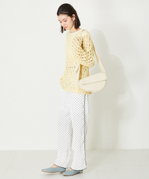 ORiental TRaffic（オリエンタルトラフィック）の「ソフトレザーボディーバッグ BA-222（ショルダーバッグ・レディース・ホワイト/ブラック/イエロー・ﾌﾘ-）」の10枚目の写真