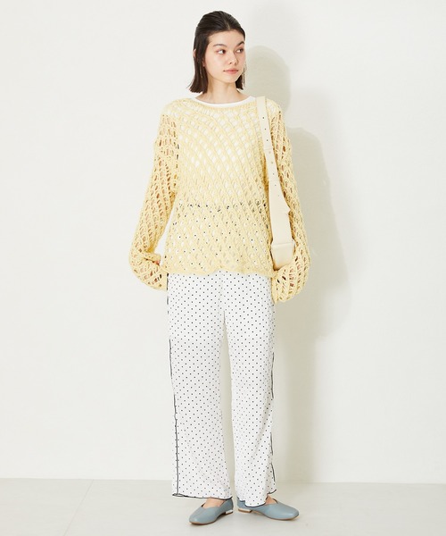 ORiental TRaffic（オリエンタルトラフィック）の「ソフトレザーボディーバッグ BA-222（ショルダーバッグ・レディース・ホワイト/ブラック/イエロー・ﾌﾘ-）」の9枚目の写真