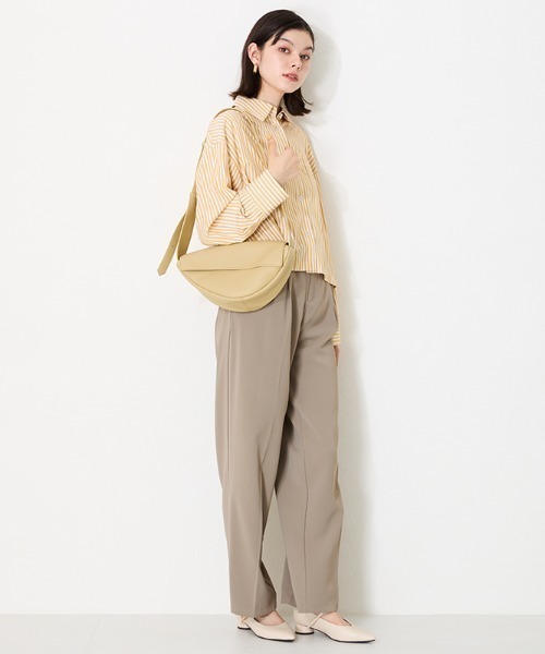 ORiental TRaffic（オリエンタルトラフィック）の「ソフトレザーボディーバッグ BA-222（ショルダーバッグ・レディース・ホワイト/ブラック/イエロー・ﾌﾘ-）」の22枚目の写真