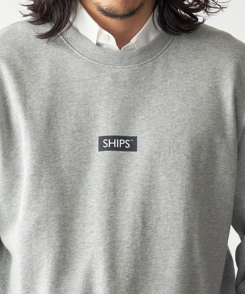 SHIPS.me(シップスミー)の「【ZOZO限定】SHIPS.me: ロゴスウェットクルー(スウェット・メンズ・ホワイト/ブラック/杢グレー・S/M/L/XL)」の18枚目の写真