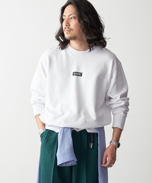 SHIPS.me(シップスミー)の「【ZOZO限定】SHIPS.me: ロゴスウェットクルー(スウェット・メンズ・ホワイト/ブラック/杢グレー・S/M/L/XL)」の15枚目の写真