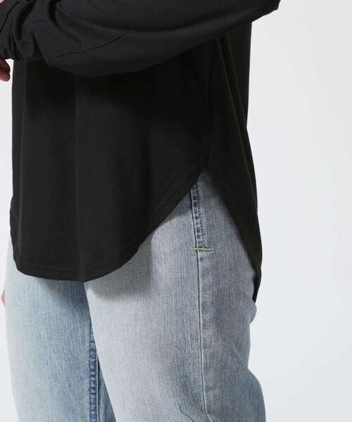 DROIT BELLO(ドロイトベロ)の「DROIT BELLO(ドロイトベロ)シアーベア切替プルオーバー(Tシャツ/カットソー・レディース・ホワイト/ブラック/カーキ・F)」の8枚目の写真
