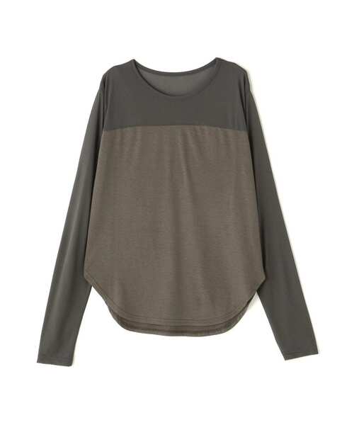 DROIT BELLO(ドロイトベロ)の「DROIT BELLO(ドロイトベロ)シアーベア切替プルオーバー(Tシャツ/カットソー・レディース・ホワイト/ブラック/カーキ・F)」の17枚目の写真