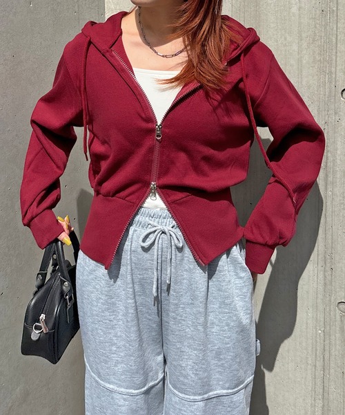 ISOOK / アイスー】ダブルジップパーカー / ジップアップ