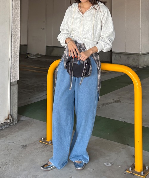 ISOOK / アイスー】ダブルジップパーカー / ジップアップ