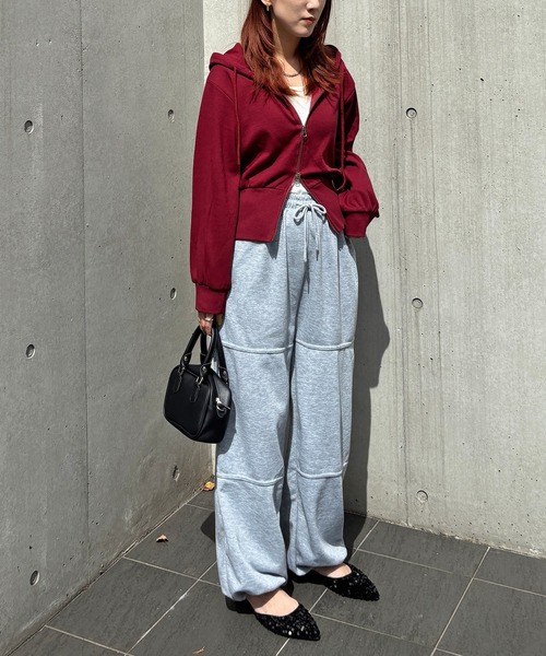 ソロイスト　プルオーバー羽織り　フードジップデザイン ソロイストプルオーバー羽織りフードジップデザイン