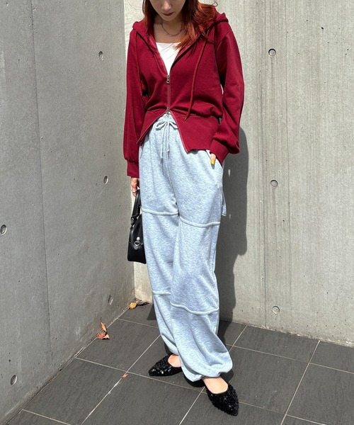 ISOOK / アイスー】ダブルジップパーカー / ジップアップ フーディー