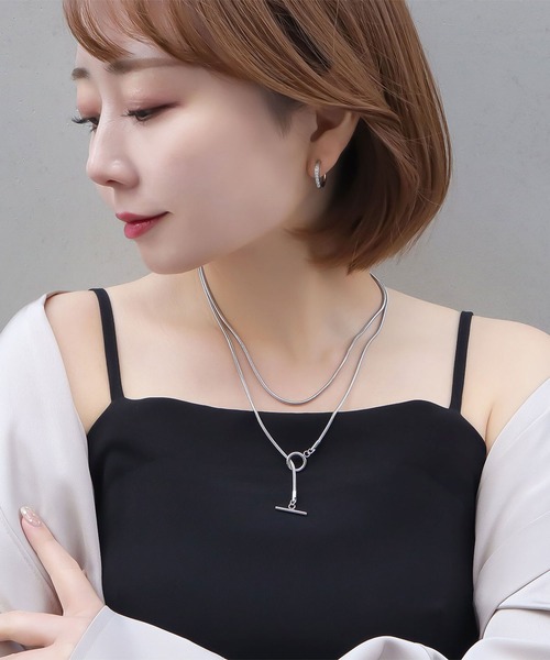 blackdia ocean（ブラックダイヤオーシャン）の「blackdia ocean ジルコニアラインピアス（ピアス（両耳用）・レディース・シルバー/ピンクゴールド/ゴールド・#10/#12）」の5枚目の写真