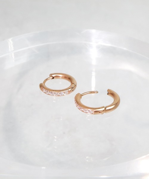 blackdia ocean（ブラックダイヤオーシャン）の「blackdia ocean ジルコニアラインピアス（ピアス（両耳用）・レディース・シルバー/ピンクゴールド/ゴールド・#10/#12）」の17枚目の写真