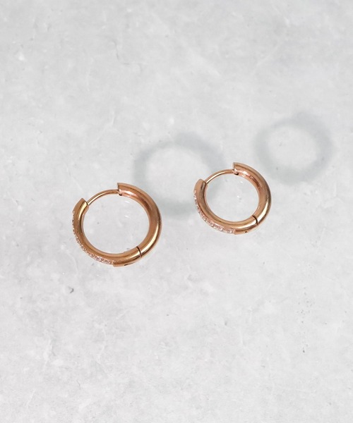 blackdia ocean（ブラックダイヤオーシャン）の「blackdia ocean ジルコニアラインピアス（ピアス（両耳用）・レディース・シルバー/ピンクゴールド/ゴールド・#10/#12）」の14枚目の写真