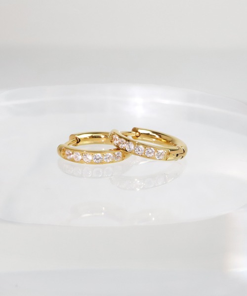 blackdia ocean（ブラックダイヤオーシャン）の「blackdia ocean ジルコニアラインピアス（ピアス（両耳用）・レディース・シルバー/ピンクゴールド/ゴールド・#10/#12）」の18枚目の写真