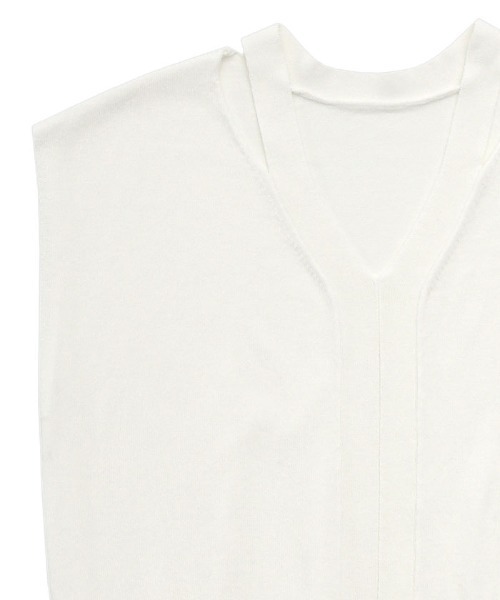 美品SOEJU⭐︎Vネック フレンチスリーブニット 美品SOEJU⭐︎Vネック フレンチスリーブニット - メルカリ