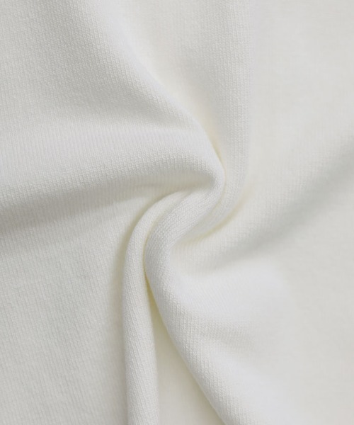 select MOCA（セレクトモカ）の「Vネックカットフレンチスリーブニット（ニット/セーター・レディース・グレイッシュベージュ/ブラック/オフホワイト・FREE）」の8枚目の写真