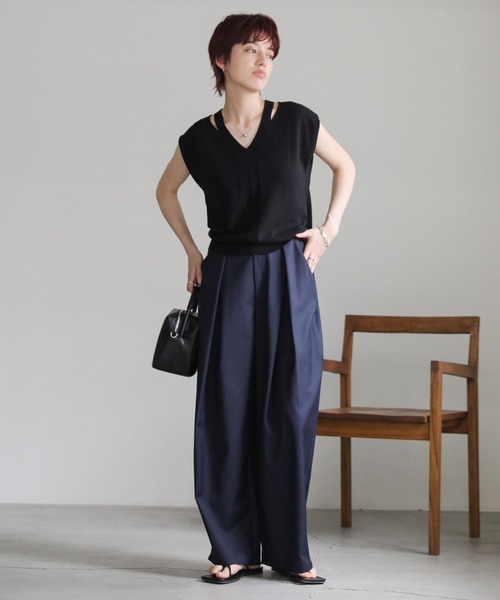 美品SOEJU⭐︎Vネック フレンチスリーブニット 美品SOEJU⭐︎Vネック フレンチスリーブニット - メルカリ