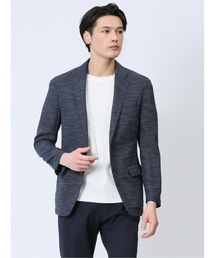 m.f.editorial（エムエフエディトリアル）の「【表地ストレッチ ウォッシャブル】m.f.エディトリアル メンズ からみ調 ストレッチ 2ボタンジャケット 紺（テーラードジャケット）」