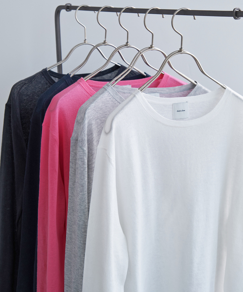 Spick & Span(スピックアンドスパン)の「SEA ISLAND COTTON ロングスリーブプルオーバー(ニット/セーター・レディース・ネイビー/ピンク/ホワイト/ライトグレー/ブラック・FREE)」の7枚目の写真