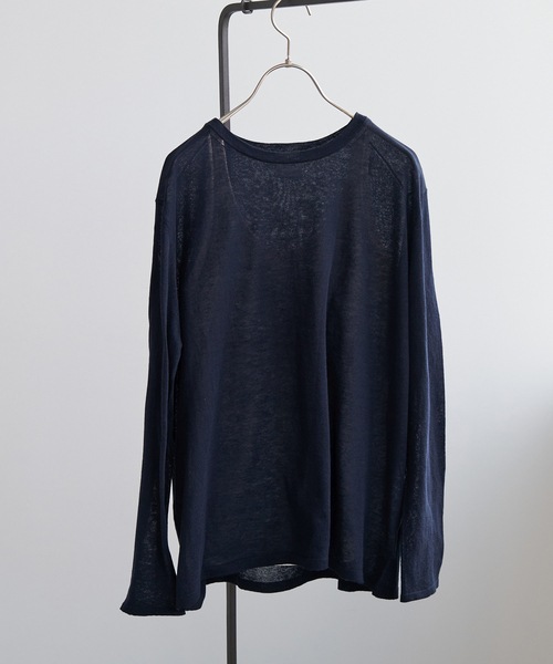 Spick & Span(スピックアンドスパン)の「SEA ISLAND COTTON ロングスリーブプルオーバー(ニット/セーター・レディース・ネイビー/ピンク/ホワイト/ライトグレー/ブラック・FREE)」の8枚目の写真