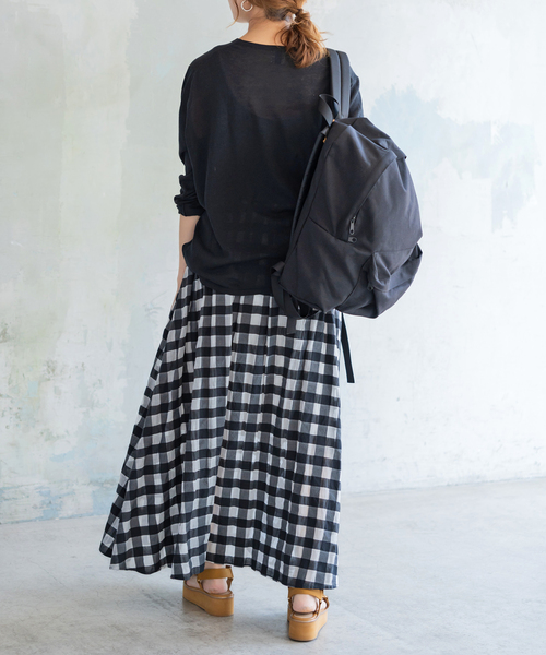 Spick & Span(スピックアンドスパン)の「SEA ISLAND COTTON ロングスリーブプルオーバー(ニット/セーター・レディース・ネイビー/ピンク/ホワイト/ライトグレー/ブラック・FREE)」の10枚目の写真