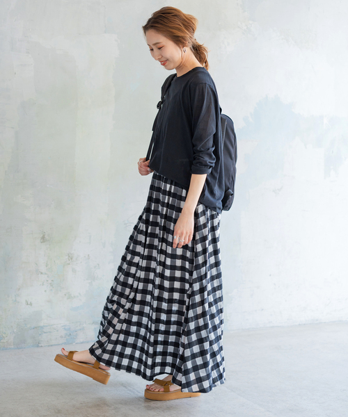 Spick & Span(スピックアンドスパン)の「SEA ISLAND COTTON ロングスリーブプルオーバー(ニット/セーター・レディース・ネイビー/ピンク/ホワイト/ライトグレー/ブラック・FREE)」の11枚目の写真