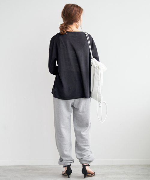 Spick & Span(スピックアンドスパン)の「SEA ISLAND COTTON ロングスリーブプルオーバー(ニット/セーター・レディース・ネイビー/ピンク/ホワイト/ライトグレー/ブラック・FREE)」の14枚目の写真