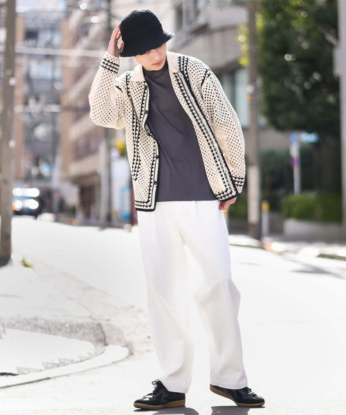 a.v.v（アーヴェヴェ）の「【ユニセックス】クロッシェサーモハット（ハット・メンズ・ブラック・46）」の6枚目の写真