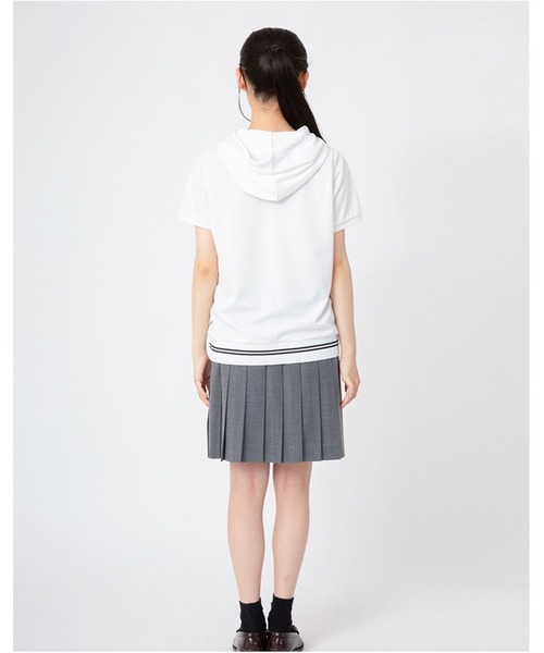 パーカー 半袖 メッシュ スクール 制服 通学 中学生 高校生