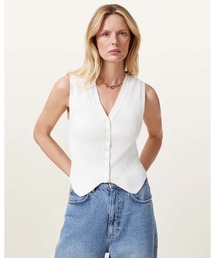 ALLSAINTS（オールセインツ）の「CRUZ RIBBED KNITTED WAISTCOAT | CRUZ リブ ニット ウエストコート（ベスト）」