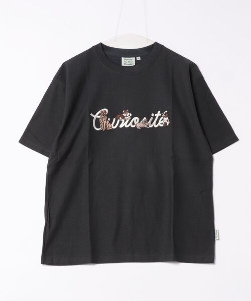 ENIM BY VICKY（エニムバイビッキー）の「イヌネコバック刺繍Tシャツ《洗濯機で洗える》（Tシャツ/カットソー・レディース・ホワイト/チャコールグレー/ホワイト系その他/ブラック系その他・M/L）」の21枚目の写真