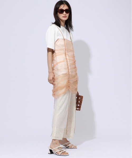 ENIM BY VICKY（エニムバイビッキー）の「イヌネコバック刺繍Tシャツ《洗濯機で洗える》（Tシャツ/カットソー・レディース・ホワイト/チャコールグレー/ホワイト系その他/ブラック系その他・M/L）」の11枚目の写真