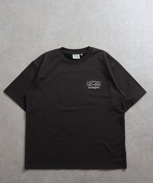 ENIM BY VICKY（エニムバイビッキー）の「イヌネコバック刺繍Tシャツ《洗濯機で洗える》（Tシャツ/カットソー・レディース・ホワイト/チャコールグレー/ホワイト系その他/ブラック系その他・M/L）」の18枚目の写真